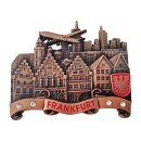 Metall Magnet Frankfurt bronze