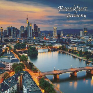 Fotomagnet Foto Magnet Kühlschrankmagnet - Frankfurt am Main 4 Eck