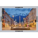 Folien Glitzer Magnet mit Schriftzug am Rand - Innsbruck Austria