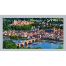 Langes Folien Glitzer Magnet Silber Rand - Heidelberg...