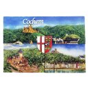 Cochem Rechteckmagnet mit Reichsburg und Mosel Panorama