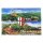 Cochem Rechteckmagnet mit Reichsburg und Mosel Panorama