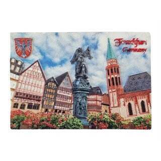 Frankfurt am Main Römer Römerplatz Magnet Fotodruck Polyresin Souvenir