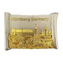 Premium Metall Magnet Nürnberg Burg Kaiserburg Gold...
