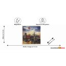 Kühlschrankmagnet Magnet Briefmarken Optik München