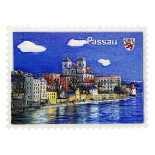 Passau Kühlschrankmagnet 3D Briefmarke Design