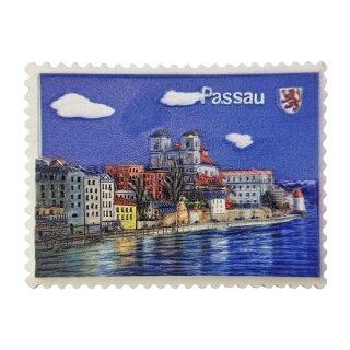 Passau Poly Magnet Briefmarke