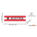 Blechschild Metall Klein - Austria 26 x 6,5 cm