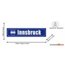 Blechschild Metall - Innsbruck 46 x 10 cm