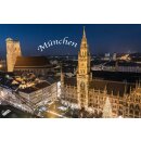 München bei Nacht Fotomagnet Foto Magnet...