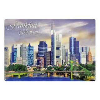 Fotomagnet Foto Magnet Kühlschrankmagnet -  Frankfurt am Main Skyline