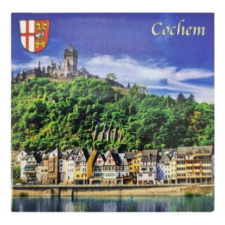 Fotomagnet Quadrat Foto Magnet Cochem Germany Groß 4 ECK