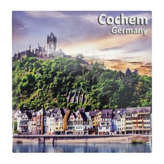 Fotomagnet Quadrat Foto Magnet Cochem Germany Groß 4 ECK