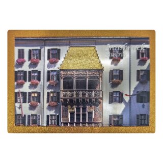 Foto Magnet Fotomagnet Folien Glitzer Gold Innsbruck