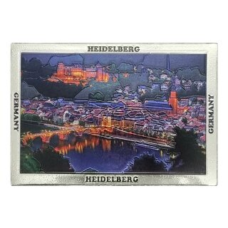 Magnet 80 x 53mm Folien Magnet Heidelberg HEID59-Silver