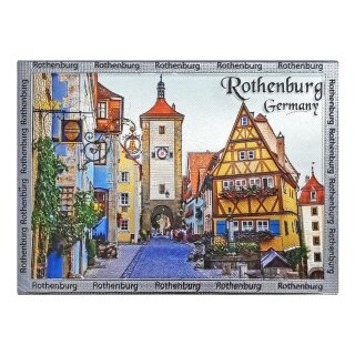 Großes Folien Fotomagnet Kühlschrankmagnet Foto Magnet Glitzer Folie -  Rothenburg
