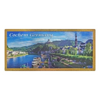 Folien Glitzer Magnet mit Schriftzug Gold Lang - Cochem Germany