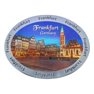 Fotomagnet Foto Magnet Glitzer Folie Frankfurt Oval