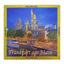 Magnet 4 Eck Glitzer Magnet Frankfurt Briefmarken Optik