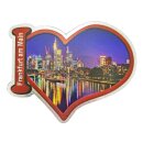 Fotomagnet Foto Magnet Glitzer Folie Frankfurt Herz