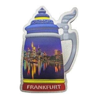 Fotomagnet mit Glitzeroptik Dick - Frankfurt Bierkrug