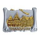 Frankfurt Metall Magnet Silber Farbe - Gold Effekt