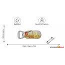 Frankfurt Metall Magnet Silber Farbe - Gold Effekt