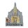 Premium Metall Magnet Massiv- Frauenkirche Silber Gold