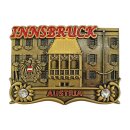 Magnet Metall Innsbruck Austria Goldenes Dachl Gold Optik