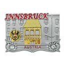 Premium Metall Magnet Massiv - Innsbruck Goldenes Dachl...