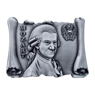 Magnet Massiv Metall - Mozart Silber