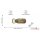 Magnet Metall Innsbruck Austria Flaschenöffner Gold Optik