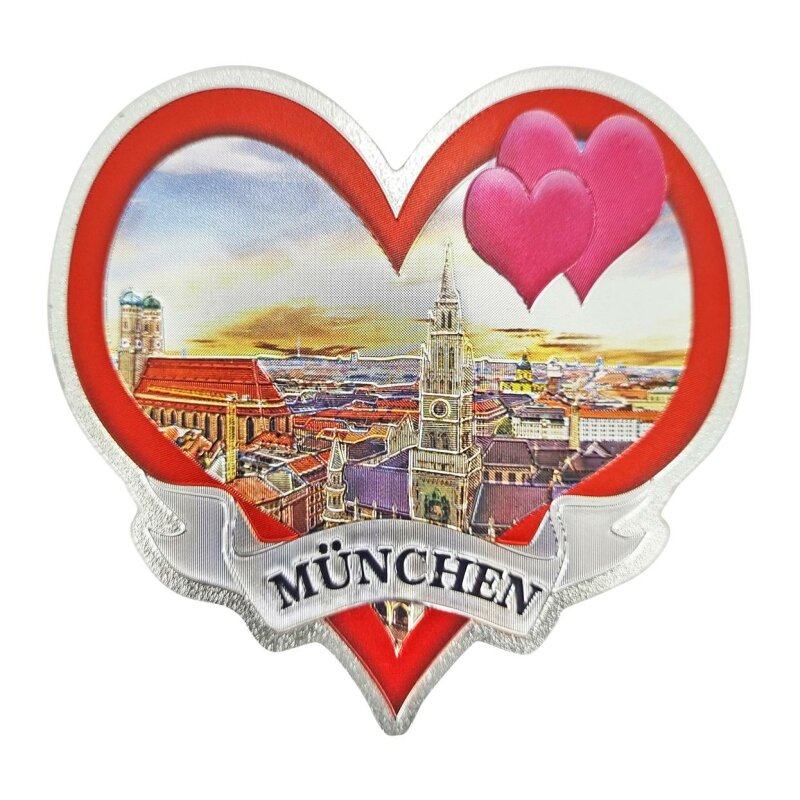 Aufkleber München Herz - SOUVENIR BAUER