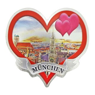 Aufkleber München Herz