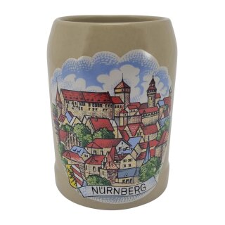 Steinzeugseidl grau 0,03 l Nürnberg 5,3 cm