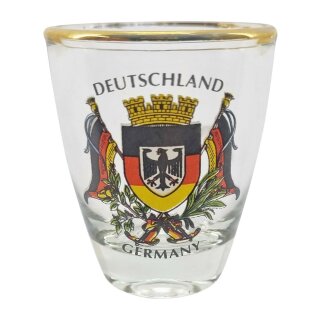 Schnaps Glas Brd Bundesländer Deutschland Germany