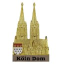 Köln Dom silber/gold Metall Magnet