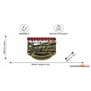Kühlschrank Magnet Metall Gold Retro Look - Regensburg