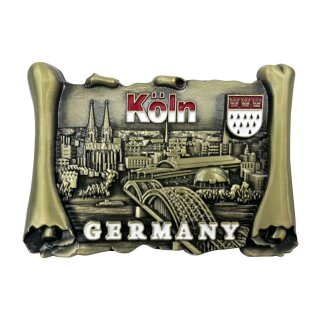 Premium Metall Magnet Massiv Köln Buch