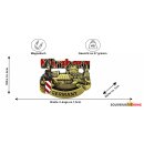 Magnet Metall  Nürnberg Burg Gold Optik