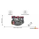Magnet Metall Nürnberg Burg Silber Optik