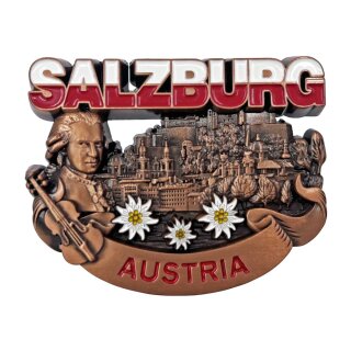 Salzburg Metall Magnet Bronze Look