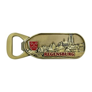 Flaschenöffner Massiv - Regensburg gold WAPPEN