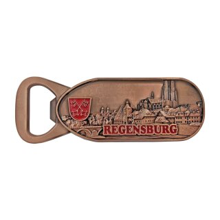 Flaschenöffner Massiv - Regensburg Bronze WAPPEN