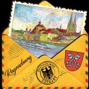 Holz MDF Magnet Brief Post Briefumschlag Regensburg