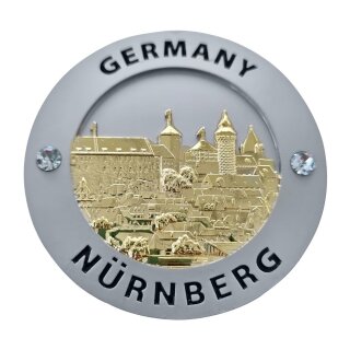 Magnet Münze Gold 63 x 63mm Nürnberg