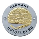 Magnet Münze Gold 63 x 63mm Heidelberg
