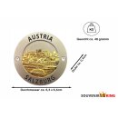 Magnet Münze Gold 63 x 63mm Salzburg