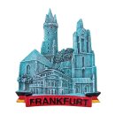Frankfurt am Main Polyresin Magnet Handarbeit 3D