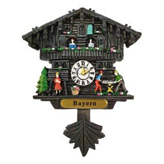 Kuckucksuhr Magnet Polyresin Kühlschrank Handmade Deutschland schwarz - Bayern